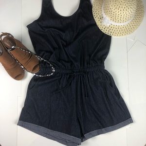 shosho Denim-Look Romper